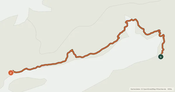 Kartenübersicht der Radroute EuroVelo 1
