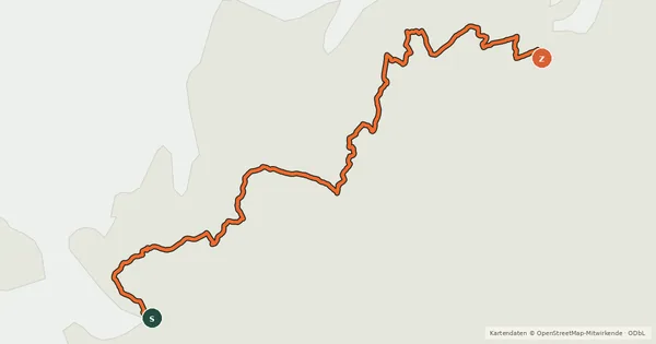 Kartenübersicht der Radroute EuroVelo 1