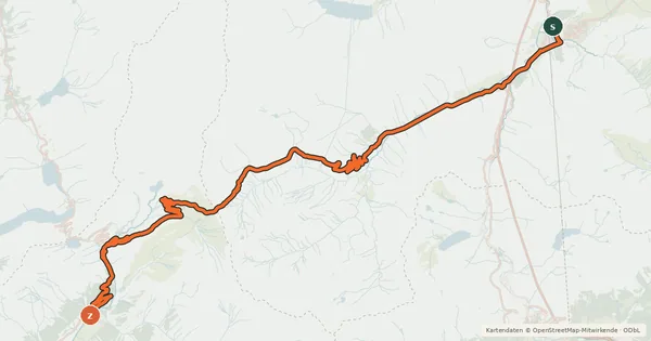 Kartenübersicht der Radroute EuroVélo 17 - 01