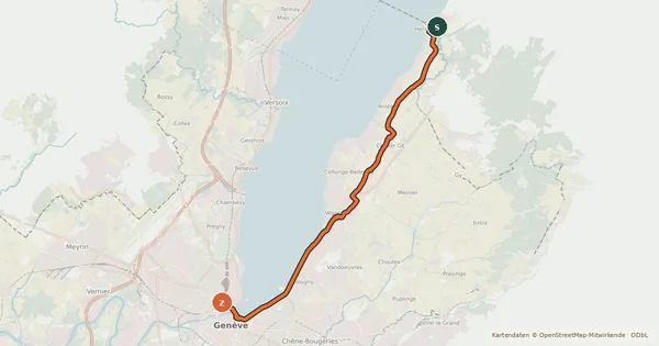 Kartenübersicht der Radroute EuroVélo 17 - 11