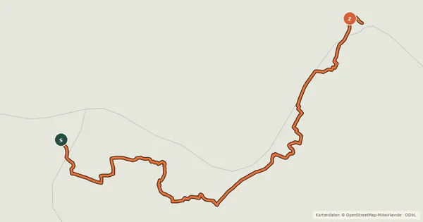 Kartenübersicht der Radroute EuroVélo 17 - 18