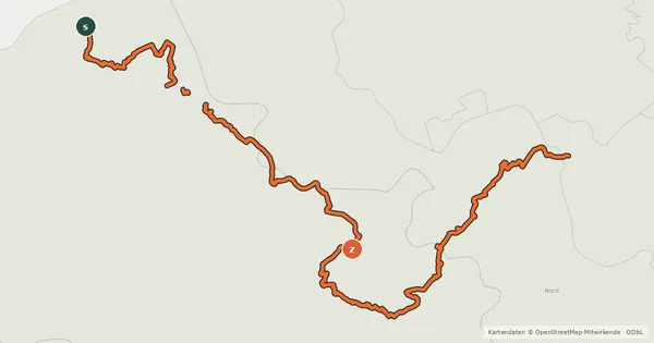 Kartenübersicht der Radroute EuroVelo 5 - Via Romea Francigena - partie France 1