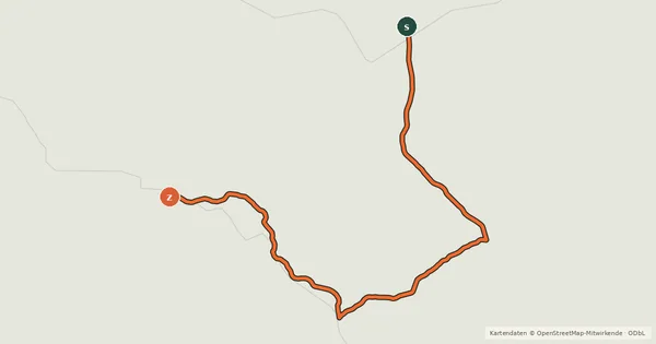 Kartenübersicht der Radroute EuroVelo 7 - Sun Route - part Finland