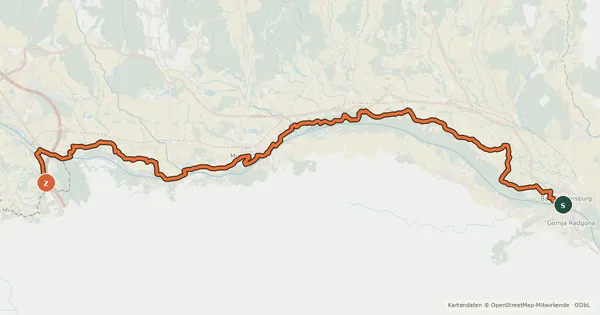 Kartenübersicht der Radroute EuroVelo 9 - Baltic-Adriatic – [AT]_6
