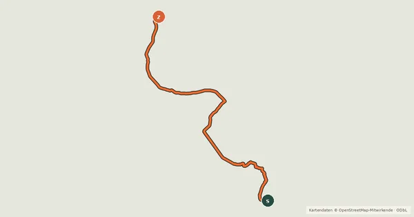 Kartenübersicht der Radroute EV19 France 09 par la route