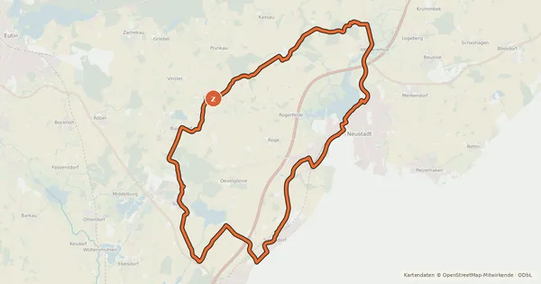 Kartenübersicht der Radroute Expressionen-Tour
