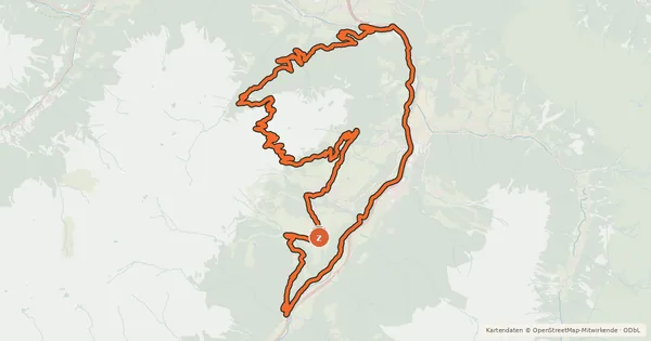 Kartenübersicht der Radroute F-S-L Extrem Tour