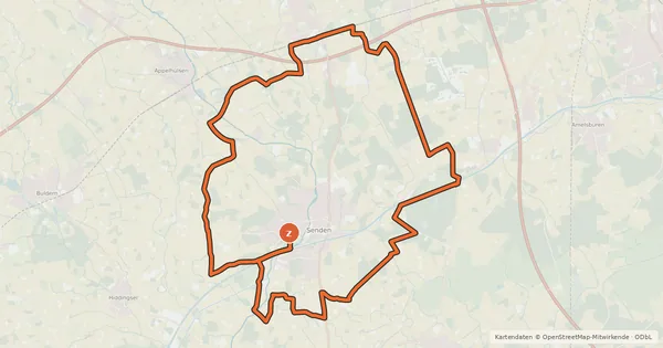 Kartenübersicht der Radroute F27