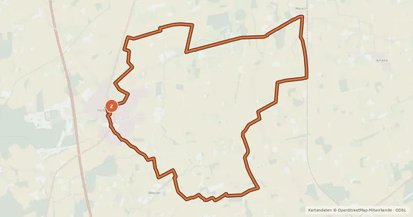 Kartenübersicht der Radroute F31