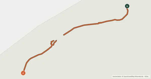 Kartenübersicht der Radroute F39 Fietssnelweg Oudenburg - Nieuwpoort