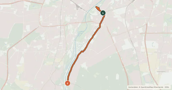 Kartenübersicht der Radroute Fahrradhauptroute Hochufer Harlaching