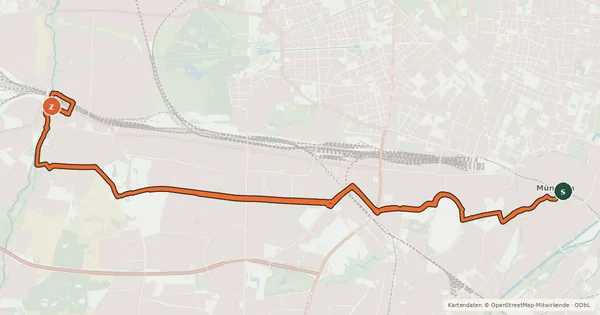 Kartenübersicht der Radroute Fahrradhauptroute Marienplatz - Pasing