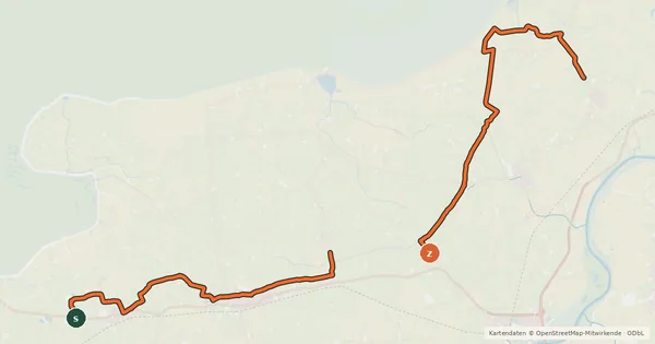 Kartenübersicht der Radroute Fahrradtour 10
