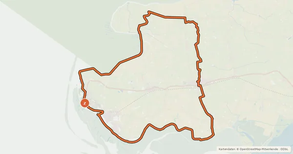 Kartenübersicht der Radroute Fahrradtour 4 – Westliches Eiderstedt