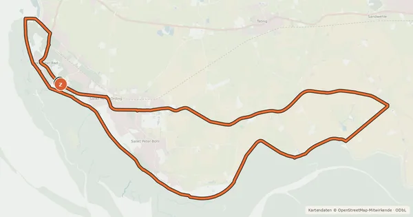 Kartenübersicht der Radroute Fahrradtour 5 – Kleine Auszeit