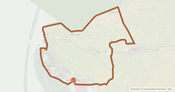 Kartenübersicht der Radroute Fahrradtour 6 – Naturerlebnis