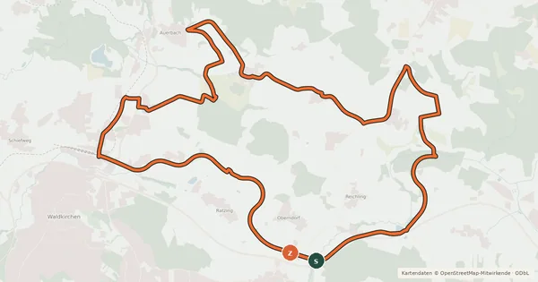 Kartenübersicht der Radroute Familientour 2