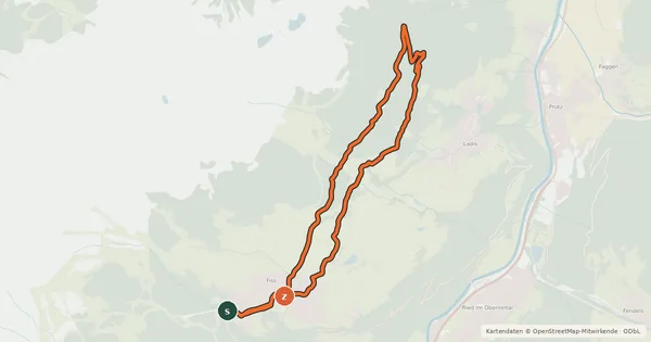 Kartenübersicht der Radroute Familientour Rabuschl