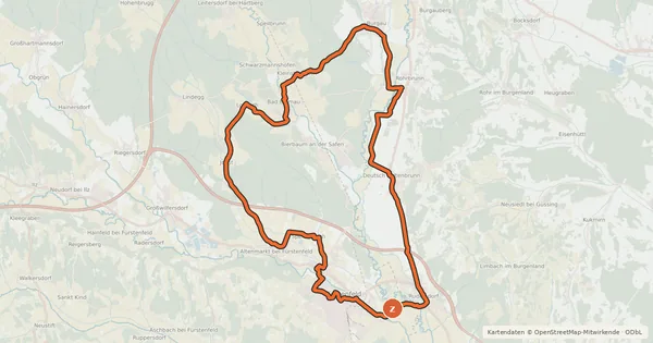 Kartenübersicht der Radroute Fantastische Tour