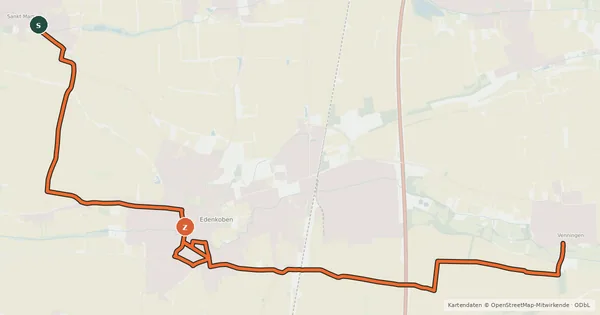 Kartenübersicht der Radroute Fassbodentour 6