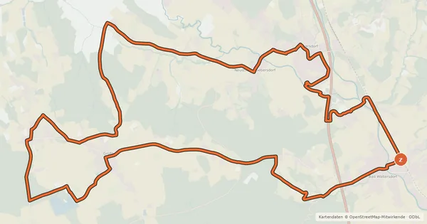 Kartenübersicht der Radroute Feinspitz-Tour