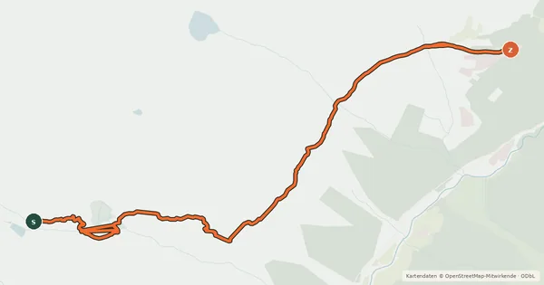Kartenübersicht der Radroute Fernar Trail