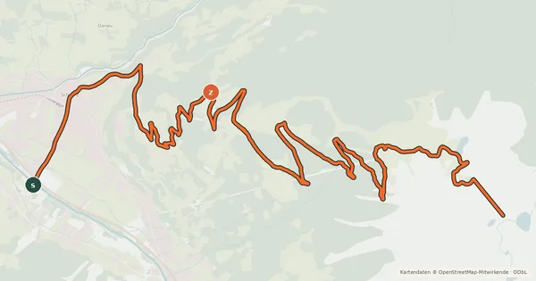 Kartenübersicht der Radroute Fernsicht Tour