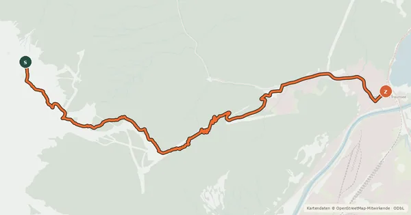 Kartenübersicht der Radroute Feuerkogel MTB Downhillstrecke