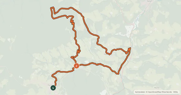 Kartenübersicht der Radroute Fisch-Biker-Tour