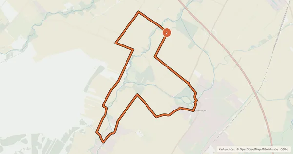 Kartenübersicht der Radroute Fischa-Rundweg (Pottendorf - Siegersdorf)