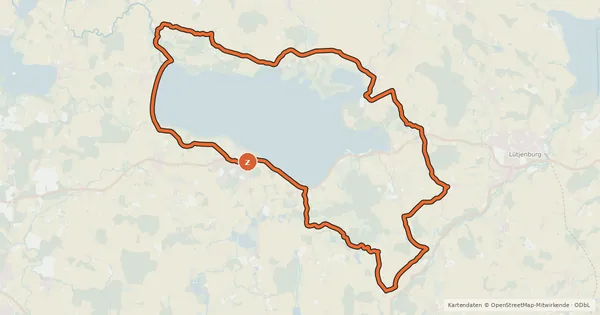 Kartenübersicht der Radroute Fischtour