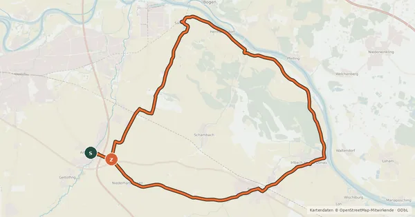 Kartenübersicht der Radroute Flachlandtour