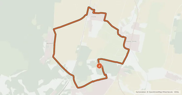 Kartenübersicht der Radroute Fläming-Skate RK3
