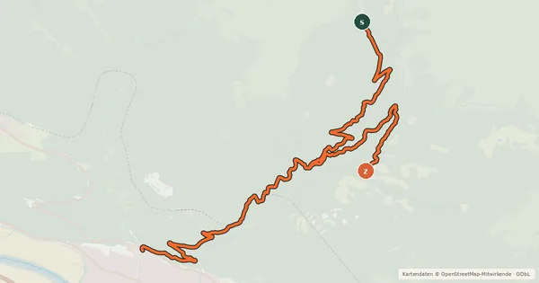Kartenübersicht der Radroute Fließerwaldweg
