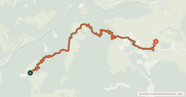 Kartenübersicht der Radroute Flowtrail Glarus