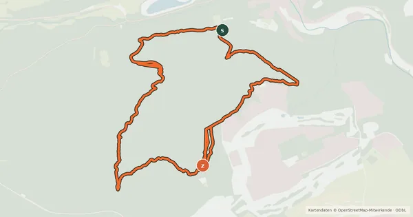 Kartenübersicht der Radroute Flowtrail Stromberg - Rundkurs