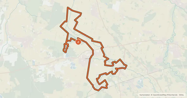 Kartenübersicht der Radroute Flüsse-Seen-Tour Uetze