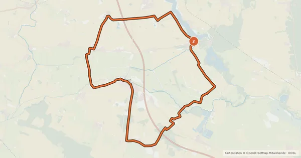 Kartenübersicht der Radroute Fontane.Rad 4. Tagestour