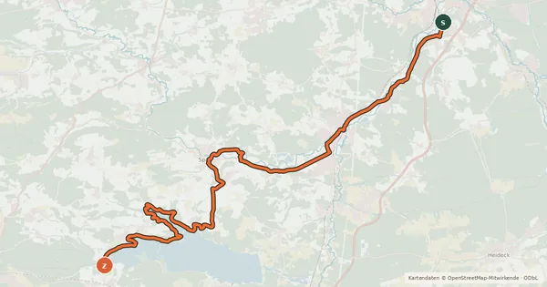 Kartenübersicht der Radroute Fränkischer WasserRadweg Zwischenroute 2