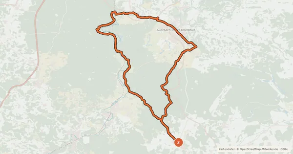 Kartenübersicht der Radroute Frankenpfalz - Tour
