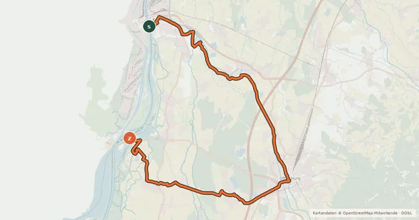 Kartenübersicht der Radroute FranziskanerTour