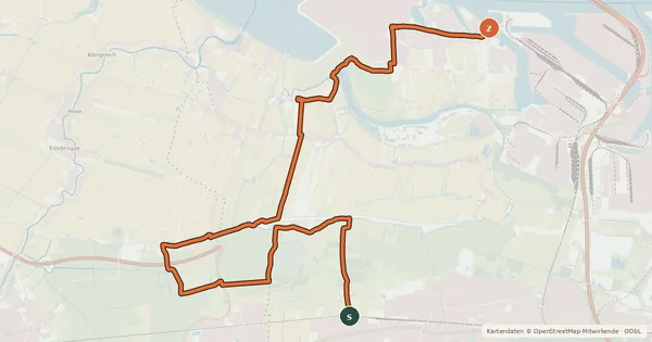 Kartenübersicht der Radroute Freizeit-Radtour 13