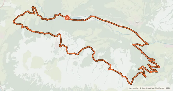Kartenübersicht der Radroute Fronalp Tour