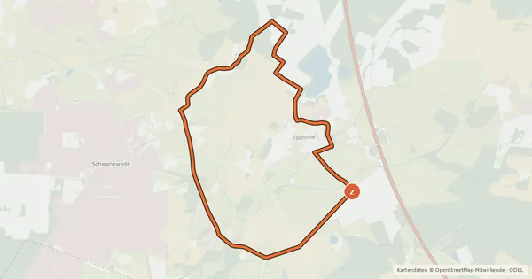 Kartenübersicht der Radroute Froschtour