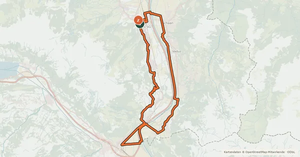 Kartenübersicht der Radroute Fünf Schlössertour