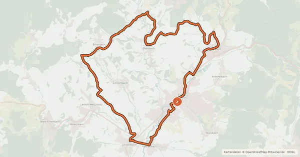 Kartenübersicht der Radroute Fürth 2