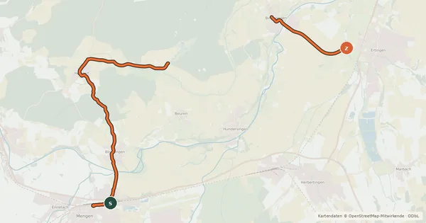 Kartenübersicht der Radroute Fuhrmannstour 5