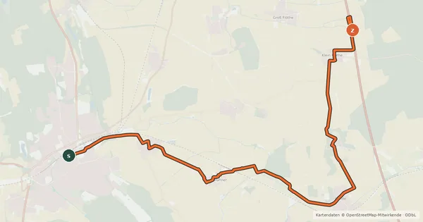 Kartenübersicht der Radroute Fuhse-Radweg (Salzgitter-Bad - Fuhsequelle)