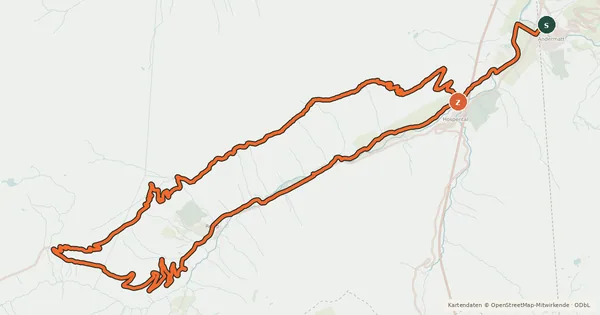 Kartenübersicht der Radroute Furka Bike