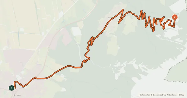 Kartenübersicht der Radroute Gafadura-Tour
